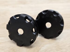 BOSS 5.56MM END CAP FOR 1.5IN BOSS SILENCER MODELS ONLY STAINLESS END CAP STANDARD BLACK EC-150-556-SS-SE-BLK