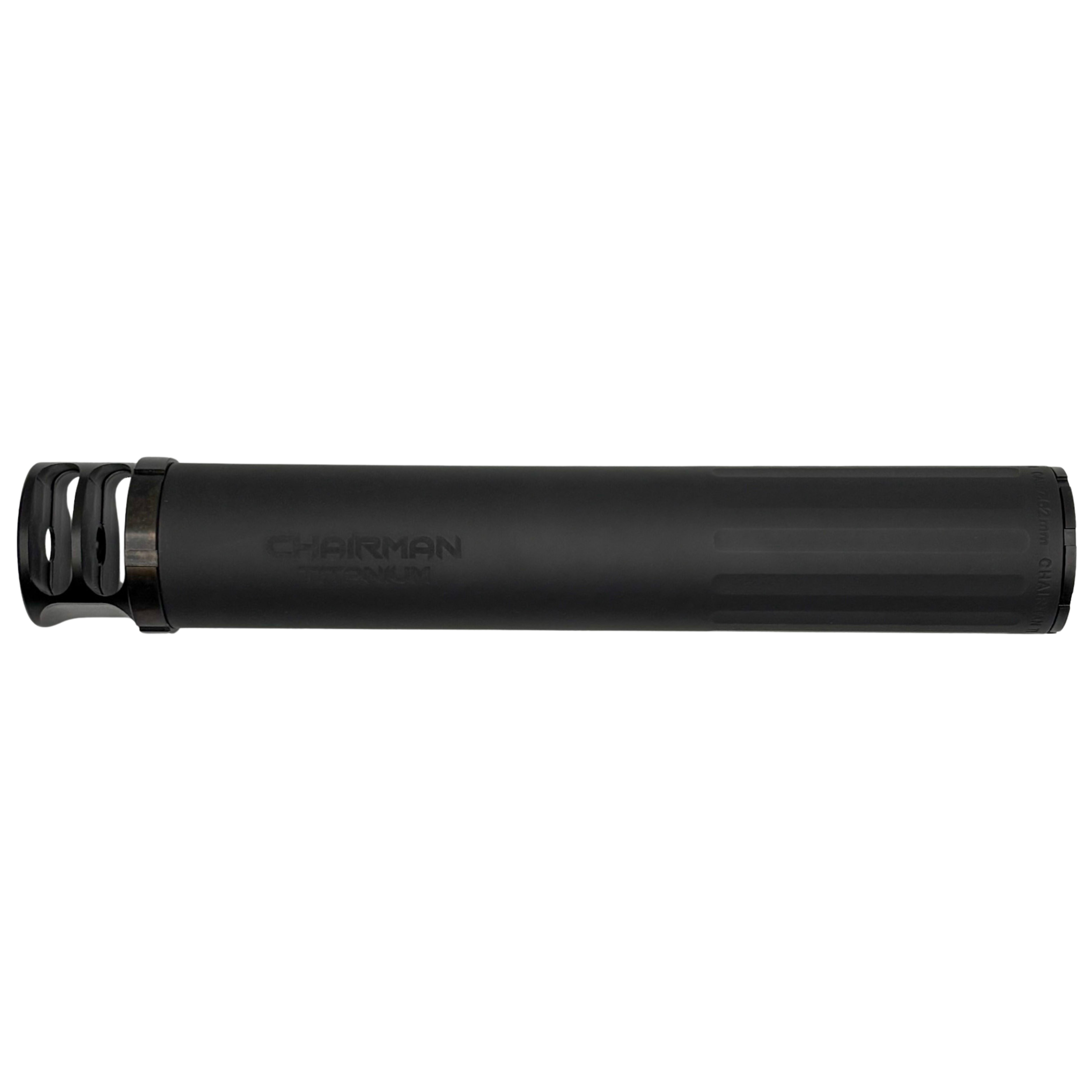 B.O.S.S. Chairman Ti 7.62mm Titanium Suppressor, 5/8x24, Brake End Cap - B O S S SUPPRESSORS