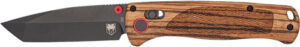 COBRATEC LEGACY BAR LOCK 3" - ZEBRAWOOD/BLACK TANTO D2 BLADE