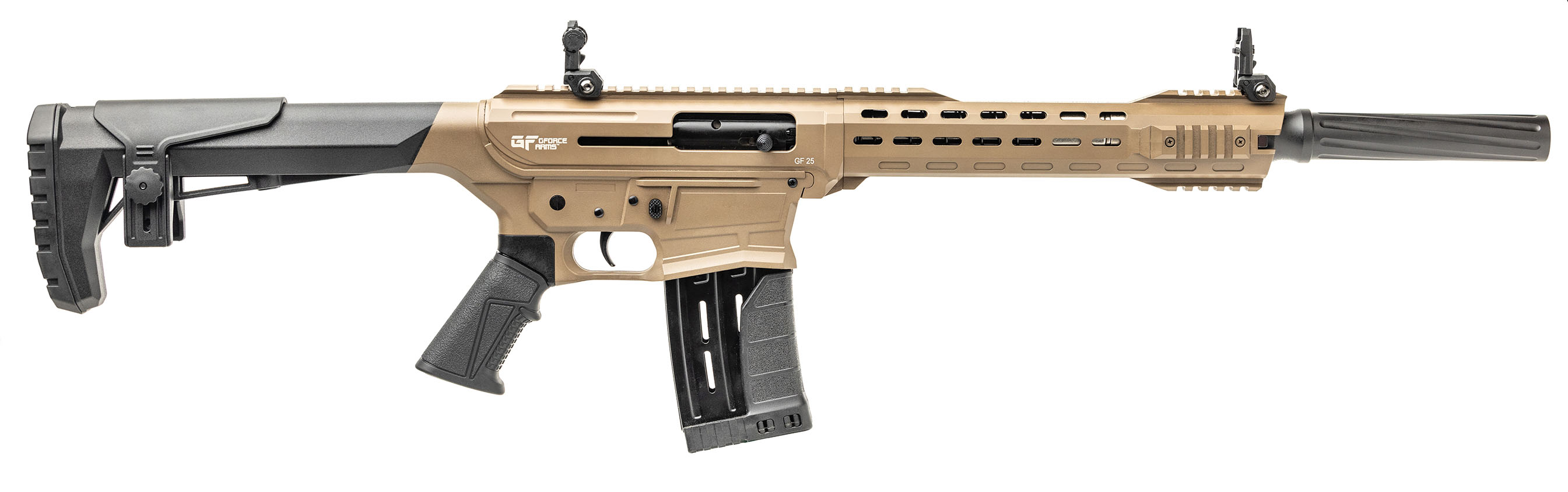 GForce Arms GF25 M-LOK FDE 12 Gauge Bullpup Shotgun, 5-Round