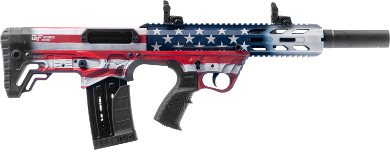 GForce Arms AR-12 Shotgun, 12 Gauge, 18.5-Inch Barrel, USA Flag