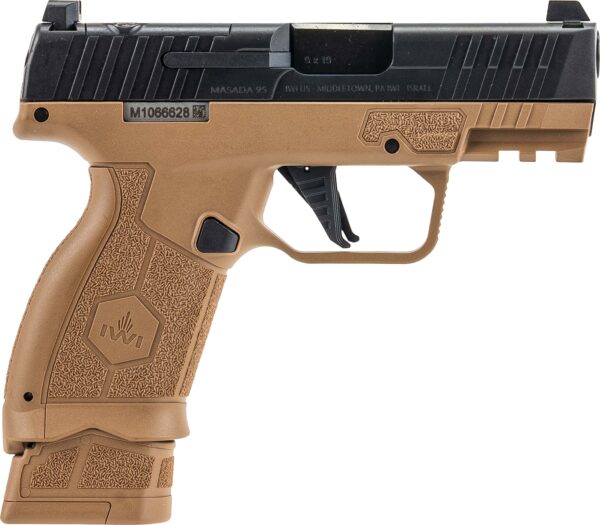 IWI Masada Slim Elite 9mm Pistol, FDE, 17-Round