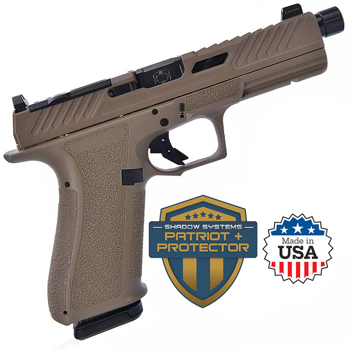 Shadow Systems DR920 Elite Slide 9mm 4.5-Inch FDE Threaded Night Sights