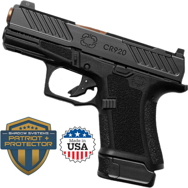 CR920 Combat Slide 9MM 3.41 inch 10 Round Black Optic Ready w/Night Sights with