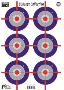 SPLATTER SHOT TARGET 12"X18" - MULTI-BULLSEYE 8PK