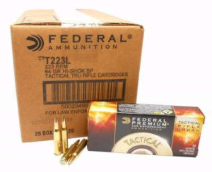 Federal 223 Remington Ammunition Tactical Rifle Urban T223L Hi-Shok 64 Grain Soft Point 20 rounds