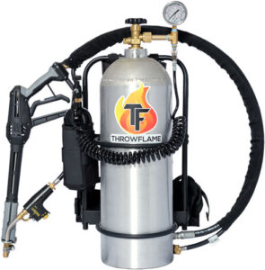 THROWFLAME X 15 FLAMETHROWER - BRUSHED ALUMINUM