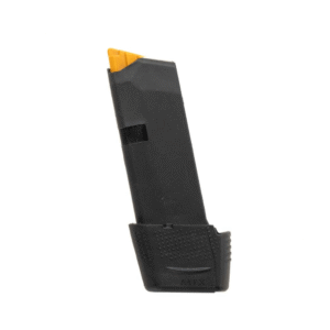 XTECH STEEL REINFORCED 9RD 9MM MAGAZINE FOR GLOCK 43 W/ MTX43 INSTALLED