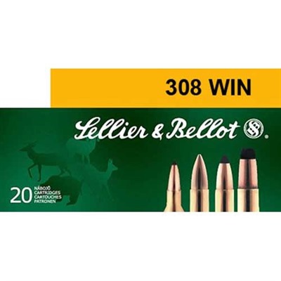 Sellier & Bellot .308 Winchester / 7.62 NATO 168gr Hollow Point Boat-Tail Ammo