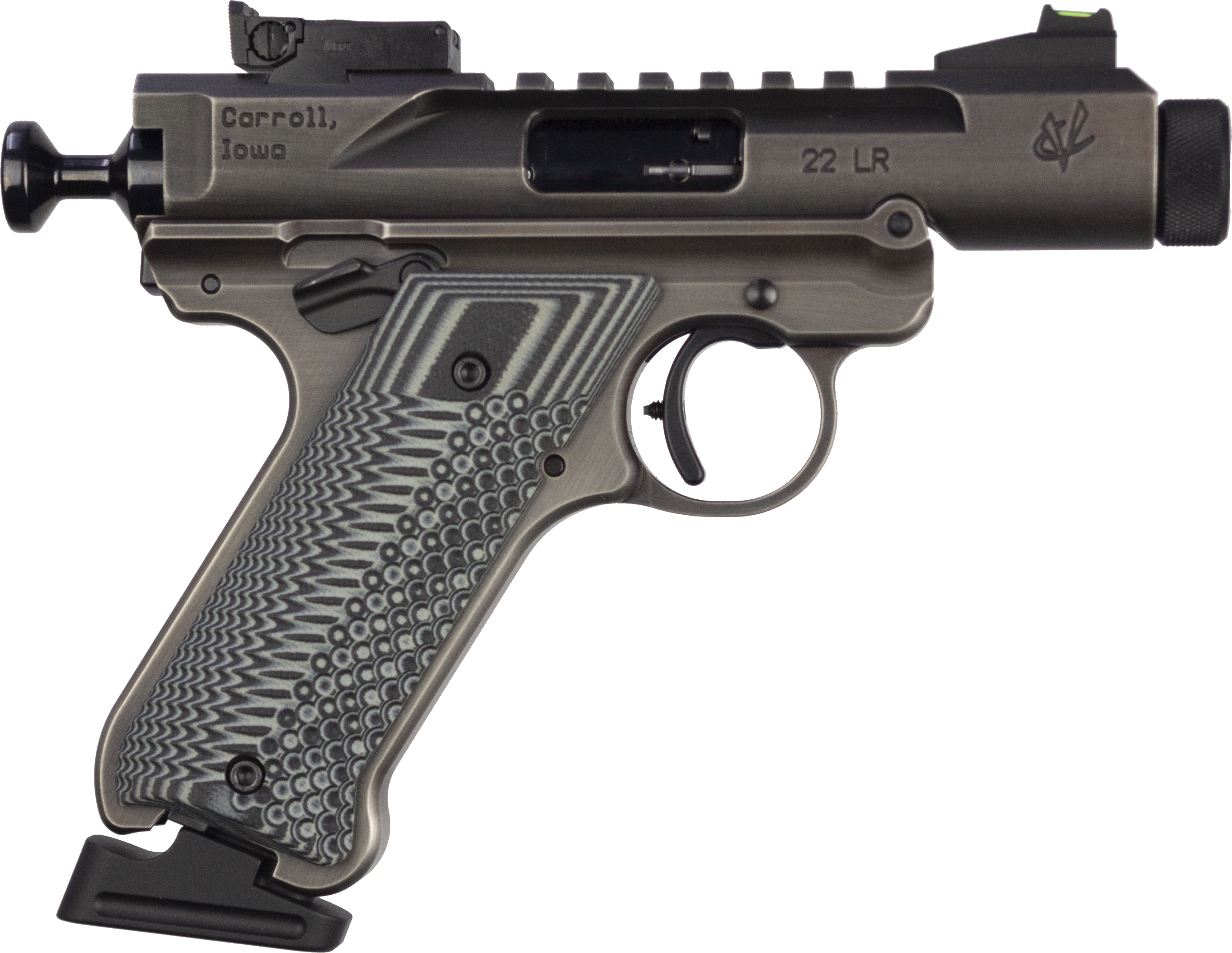 Volquartsen Mini Mamba .22LR Semi-Auto Pistol 3-inch Deep Engraved