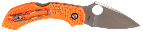 Spyderco C28POR2 Dragonfly 2 2.30" Folding Drop Point Plain VG-10 SS Blade Orange FRN Handle Includes Pocket Clip