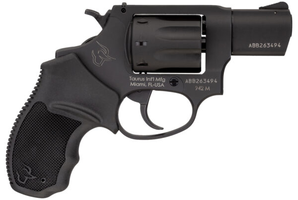 Taurus 2942M021UL 942 Ultra-Lite 22 WMR 8rd 2" Matte Black Finish Barrel, Matte Black Finish Cylinder, Black Anodized Finish Aluminum Frame & Finger Grooved Black Polymer Grip