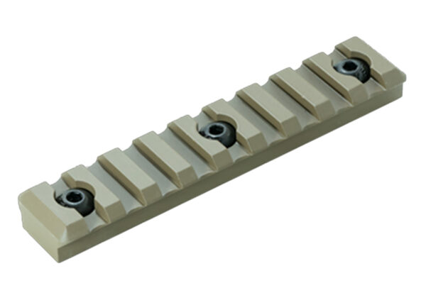 Timber Creek Outdoors M9SPRFDE M-LOK 9 Slot Picatinny Rail FDE Aluminum Fits AR-Platform