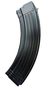 Global Ordnance LLC 810091157497 40rd Fully Ribbed 7.62x39mm Fits AK-47 Black Steel