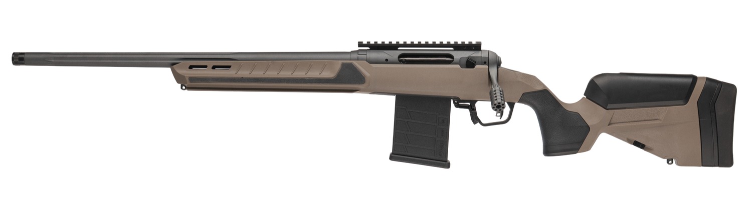 189821.jpg Savage Arms 32691 110 Core Tactical Full Size 300 AAC Blackout 10+1 16.50" Medium Heavy Fluted Barrel, Arca Rail Forend, Coyote Tan AccuStock w/AccuFit V2 Synthetic Stock, Left Hand