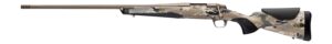 Browning 036125297 X-Bolt 2 Speed Full Size 300 PRC 3+1 26" Smoked Bronze Cerakote Fluted Threaded Barrel & Steel Drilled & Tapped Receiver, Ovix Camo w/Black Overmold Adj Vari-Tech Synthetic Stock, L
