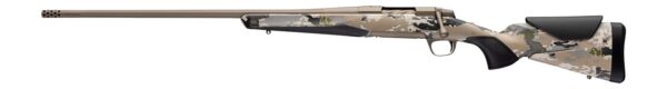 Browning 036125297 X-Bolt 2 Speed Full Size 300 PRC 3+1 26" Smoked Bronze Cerakote Fluted Threaded Barrel & Steel Drilled & Tapped Receiver, Ovix Camo w/Black Overmold Adj Vari-Tech Synthetic Stock, L
