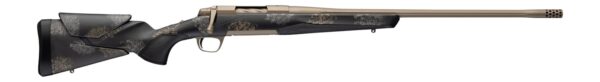 Browning 036142297 X-Bolt 2 Speed HD Full Size 300 PRC 3+1 26" Smoked Bronze Cerakote Fluted Threaded Barrel, Smoked Bronze Cerakote Steel Drilled & Tapped Receiver, Bronze/Gray Camo w/Black Overmold