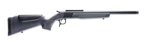 CVA CR4448 Scout 22 Creedmoor 1rd 16.50" Matte Blued Threaded Barrel & Receiver w/DuraSight Rail, Stealth Gray Synthetic Stock