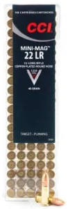 CCI 22 LR MINI MAG 40GR CPRN 100 RD/BX 50 BX/CS