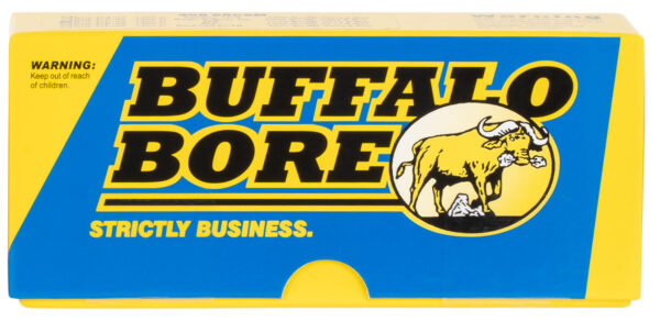 Buffalo Bore 458 SOCOM 350gr Semi-Jacketed Flat Point Ammunition, 20-Round Box