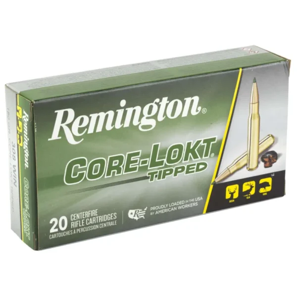 REMINGTON 308 WIN 180GR CORE-LOKT TIPPED 20RD (10 BOX CASE)