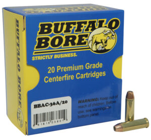 Buffalo Bore Ammunition 9B20 Heavy Strictly Business 444Marlin 300gr Semi Jacketed Flat Point 20 Per Box/12 Case