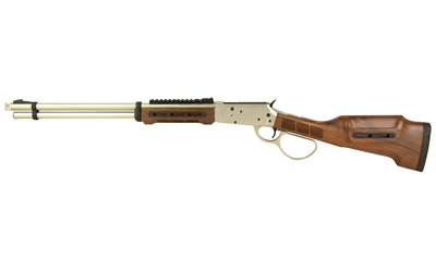 Derya RAN Lever-Action Rifle, .44 Magnum, 20-Inch, Nickel/Walnut, 9-Round - Derya