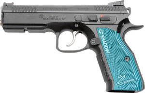 CZ CUSTOM SHADOW 2 ACCU 9MM FS - 17-SHOT BLACK POLY BLUE GRIPS - additional view