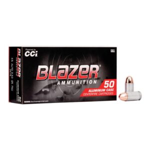 CCI Blazer Aluminum Handgun Ammunition .45 ACP 230 gr FMJ 845 fps 1000/rd Case