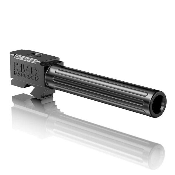 CMC Triggers Match Precision 9mm Barrel for Glock 17, Non-Threaded Black DLC