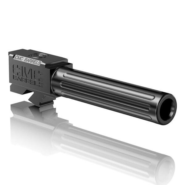 CMC Triggers Match Precision Handgun Barrel for Glock 19, Non-Threaded Black