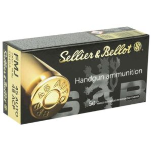 Sellier & Bellot Pistol & Revolver Ammo .45 Auto 230 gr FMJ 50/ct