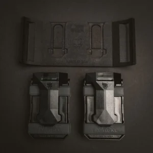 PITBULL TACTICAL UNIVERSAL DOUBLE MAGAZINE MOUNT W/ (2) STEALTH CARRIERS