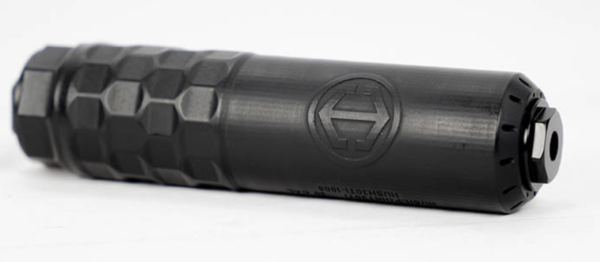 HUSH-POINT 30 SUPPRESSOR .30 CAL INCONEL FLOW-THRU, DT/HUB, 1/2X28 & 5/8X24 CAPS, FULL-AUTO RATED