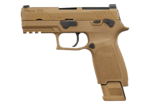 Sig Sauer M18 9mm Pistol, Coyote PVD Slide, Night Sights - view 3