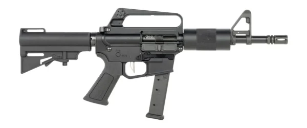 DPMS KITTY KAT G9 9MM PISTOL 8" A1 SLICK SIDE TUBE, CAR BRACE 1-33RD GLOCK MAG