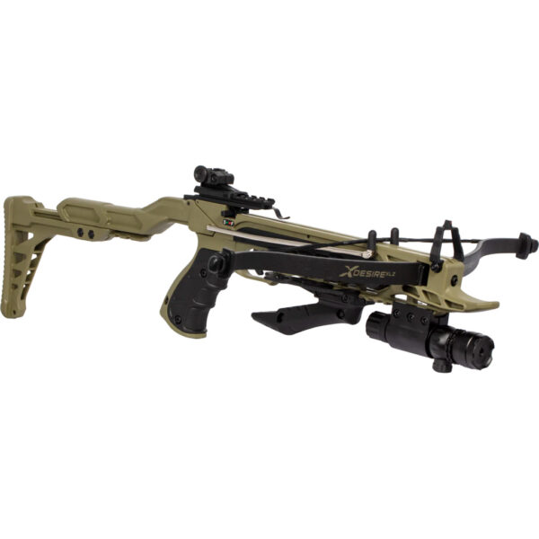 Bear X Desire XLZ Pistol Crossbow, 175 FPS, Green/Black