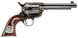 Cimarron Man With No Name .45 Colt Single Action Revolver, 5.5-Inch, Snake Inlay