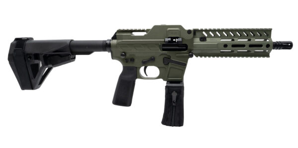 Freedom Ordnance FM-9D 9mm Belt-Fed AR Pistol, 8-Inch, OD Green