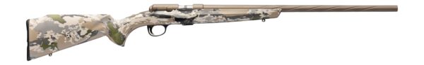 Browning 025260202 T-Bolt Speed 22 LR 10+1 22" Smoked Bronze Cerakote Spiral Fluted Threaded Barrel, Smoked Bronze Cerakote Steel Drilled & Tapped Receiver, Ovix Camo Fixed Synthetic Stock, Right Hand