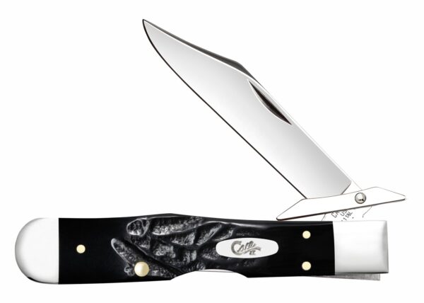 Case Cheetah Cub Pocket Knife, Rough Black Jigged Synthetic