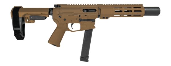 Shark Coast Tactical Sneeky Pete 9mm Pistol, FDE 5.5-Inch Threaded