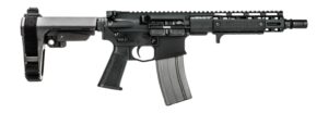 Griffin Armament MK2PSD30095P-W MK2 PSD 300 Blackout 9.50" Threaded Barrel, Black Anodized Aluminum Receiver w/Picatinny Rail, M-LOK Handguard, Black Polymer SBA3 Brace, Black A3 Grip, Ambidextrous