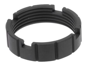 Armaspec Self-Retention Castle Nut, Aluminum, Black