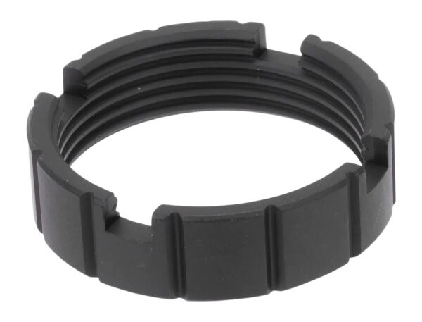 Armaspec Self-Retention Castle Nut, Aluminum, Black