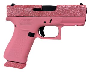 Glock 43X 9mm Pistol, Pink Glitter Cerakote, 3.41-Inch