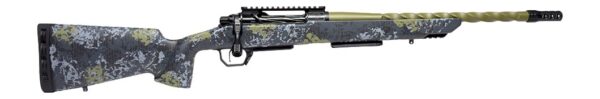 Horizon Firearms HRF-VE2-280A-22R Venatic 2 280 Ackley Improved 22" Sage Green Spiral Fluted Threaded Barrel, Black DLC Receiver w/Picatinny Rail, Arca Rail Forend, Artic Moss Iota EKO X Carbon Fiber