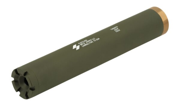 Fletcher Rifle Works TAQUITOODG Taquito 22LR 1" OD Green Stainless Steel/Aluminum 1/2"x28