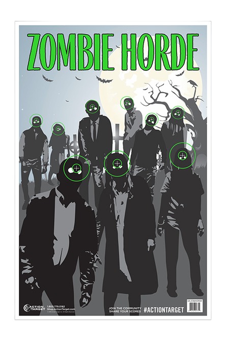 Action Target Zombie Horde Paper Target, 23x35-Inch, 100-Pack